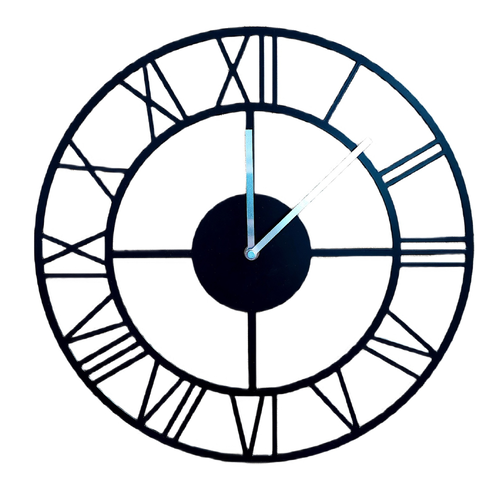 Stalowy zegar ścienny 40cmm vintage loft - Zegary